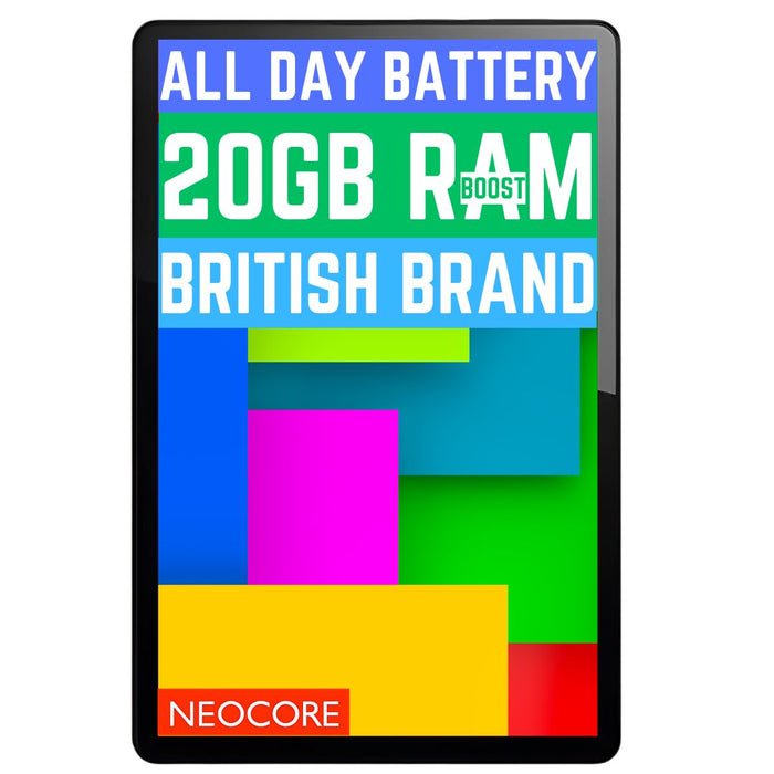 NEOCORE E2s | 10.1'' Android Tablet | 20GB RAM | 64 GB Storage | 15h+ Battery