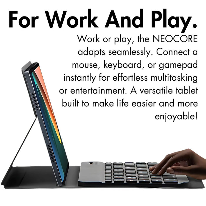 NEOCORE E2s Pro Edition (Case+Keyboard+Mouse)| 10.1'' Android Tablet | 20GB RAM | 128GB Storage | 15h+ Battery